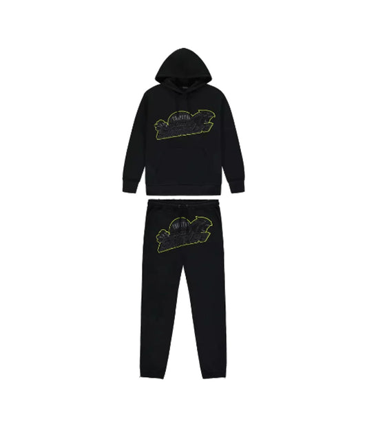 Trapstar Shooters Tracksuit - BLACK/LIME
