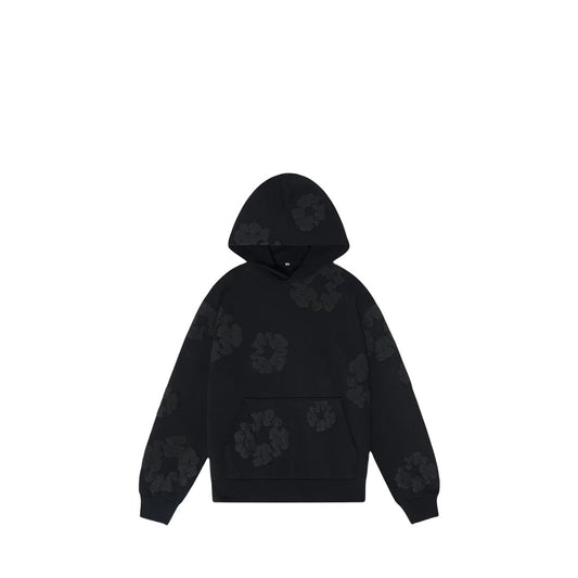 Denim Tears The Cotton Wreath Hoodie - Black Monochrome