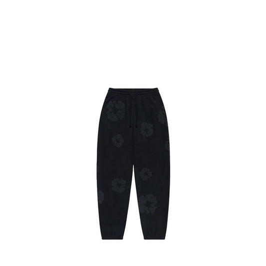 Denim Tears The Cotton Wreath Joggers - Black Monochrome