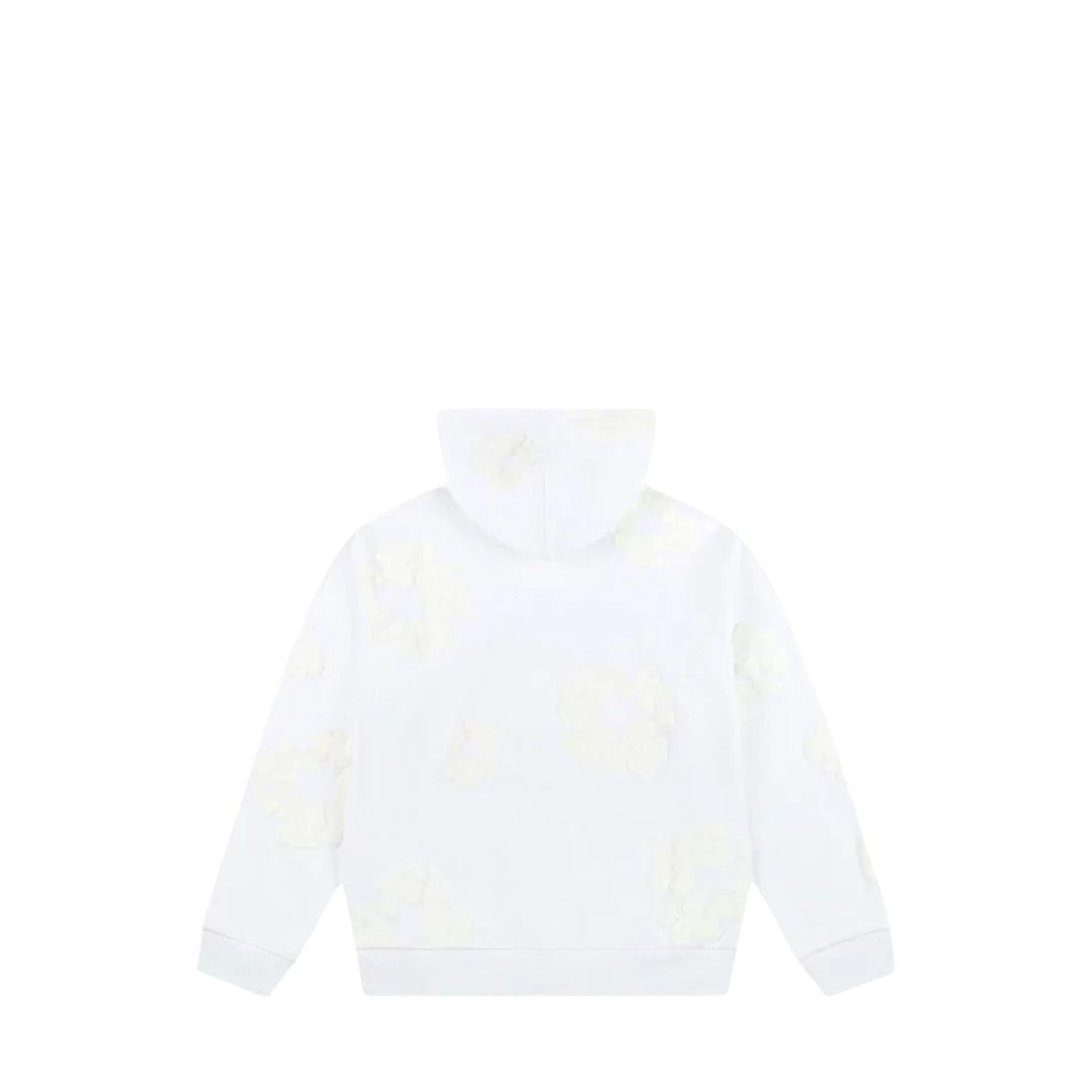 Denim Tears The Cotton Wreath Hoodie - White Monochrome