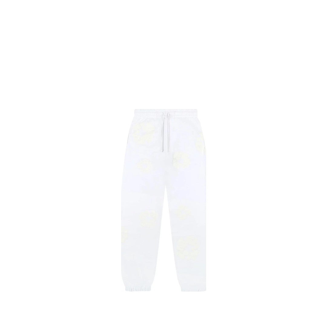 Denim Tears The Cotton Wreath Joggers - White Monochrome