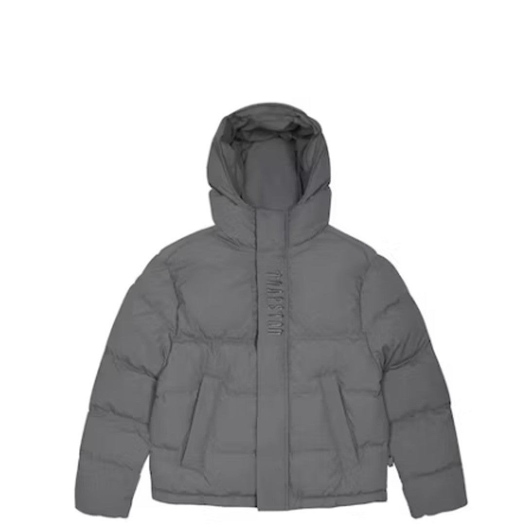 Trapstar Hooded Decoded Puffer Jacket 2.0 - GREY