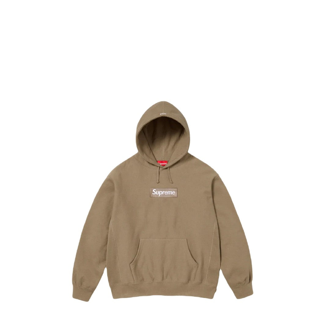 Supreme Box Logo Hoodie (FW23) - Dark Sand