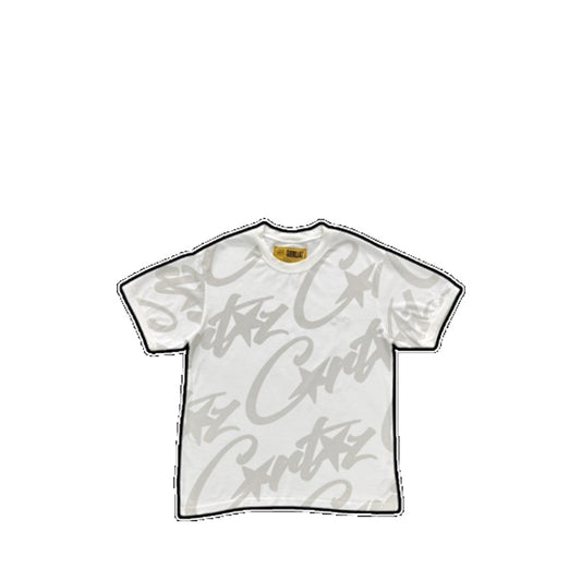Corteiz Allstarz Allover T-Shirt - White