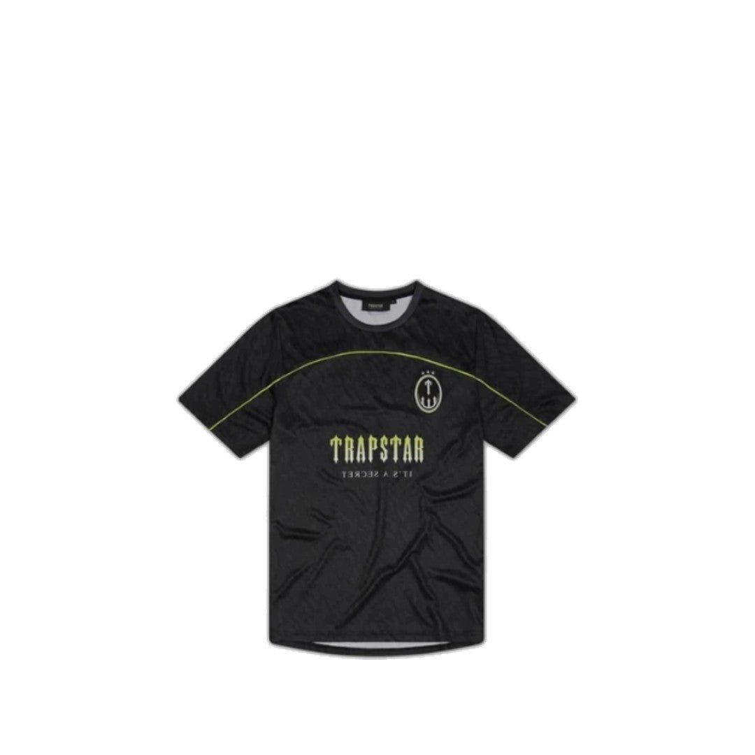 Trapstar T Monogram Football Jersey - Black/Lime