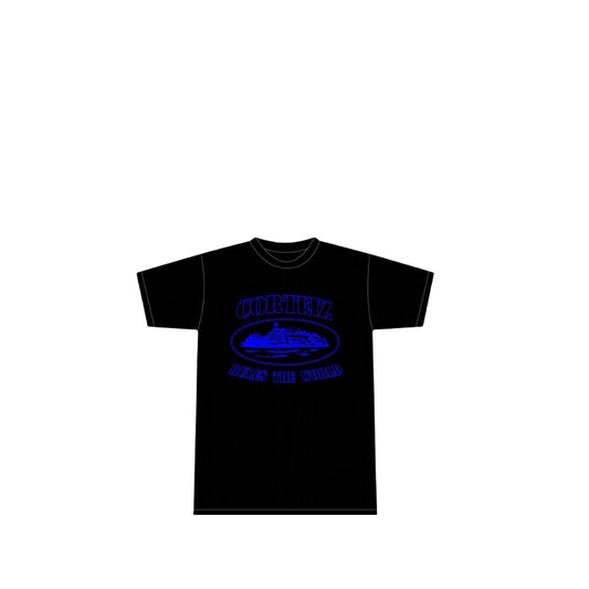 Corteiz Alcatraz T-Shirt - Black/Blue