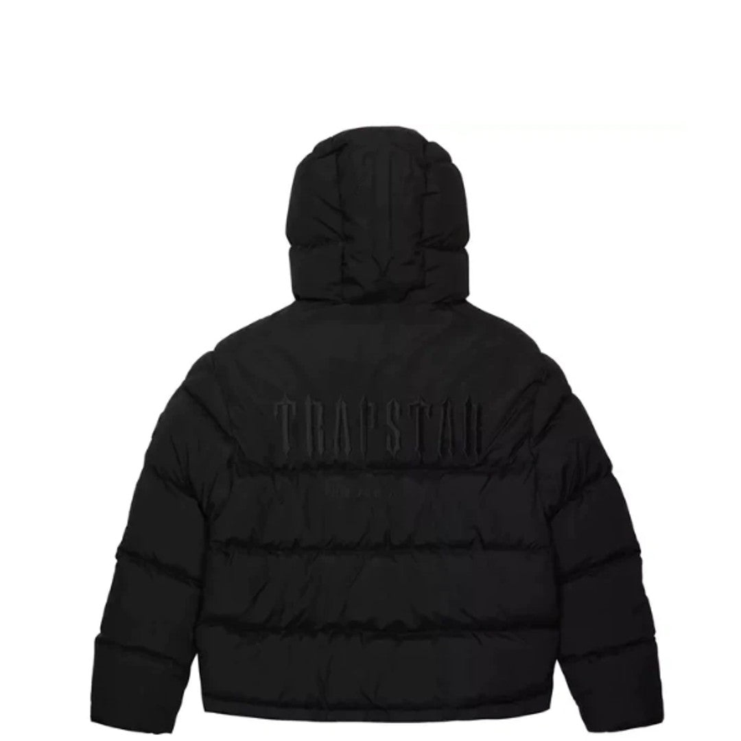 Trapstar Hooded Decoded Puffer Jacket 2.0 - BLACKOUT