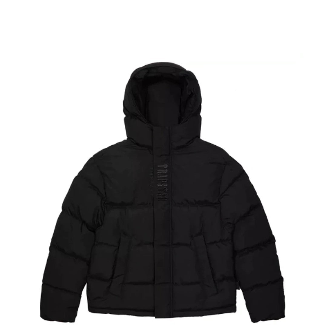 Trapstar Hooded Decoded Puffer Jacket 2.0 - BLACKOUT