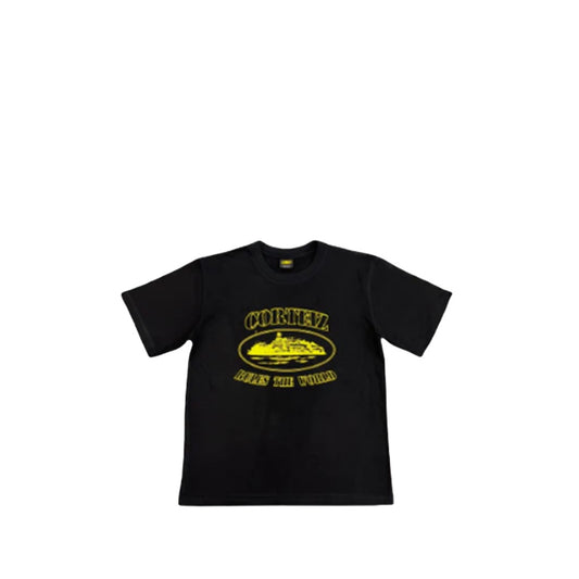Corteiz Alcatraz T-Shirt - Black/Yellow