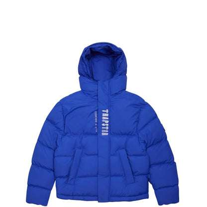 Trapstar Hooded Decoded Puffer Jacket 2.0 - DAZZLING BLUE