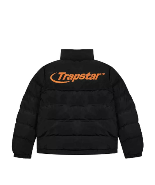 Trapstar Hyperdrive Puffer Jacket 2.0 - Black/Orange