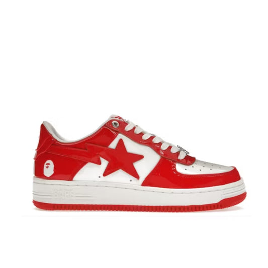 A Bathing Ape Bape Sta Low - Red/White