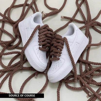 Rope Air Force 1 White - Brown