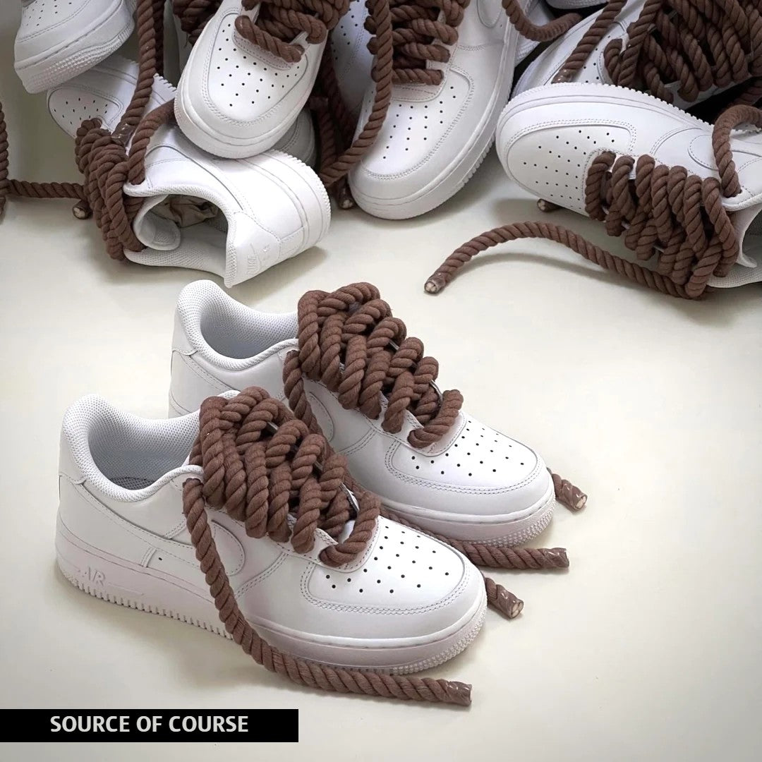 Rope Air Force 1 White - Brown