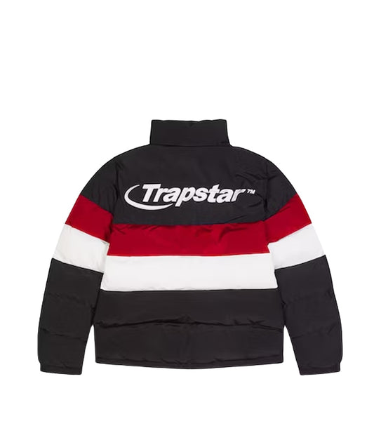Trapstar Hyperdrive Puffer Jacket - Black/Red/White