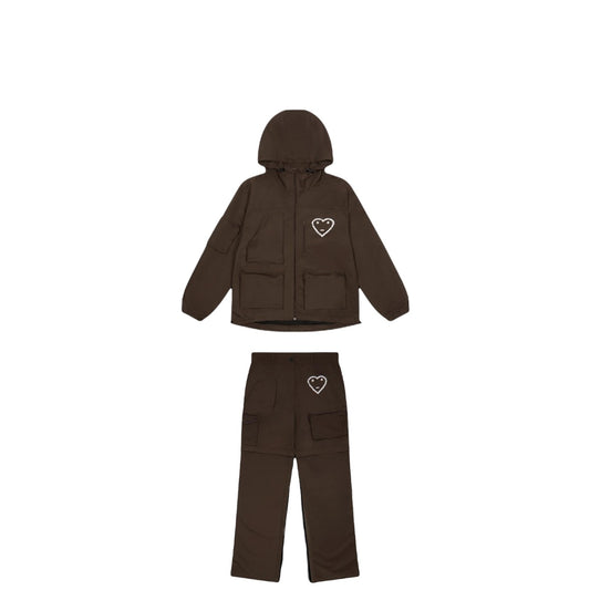 Carsicko Wind Cargo Tracksuit - Brown