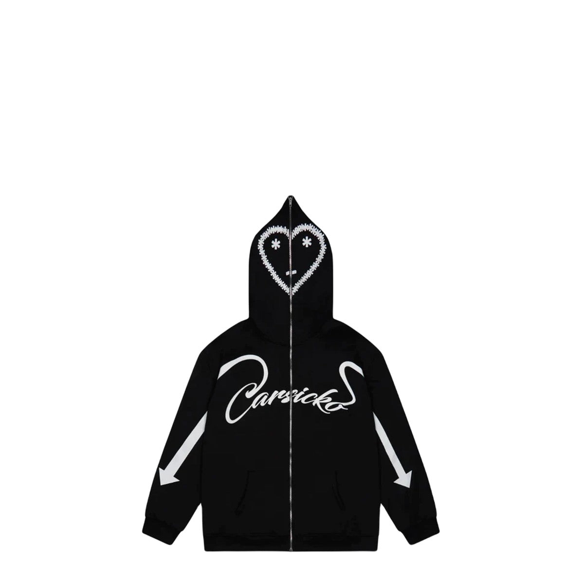 Carsicko Love Spread Zip Up Hoodie - Black