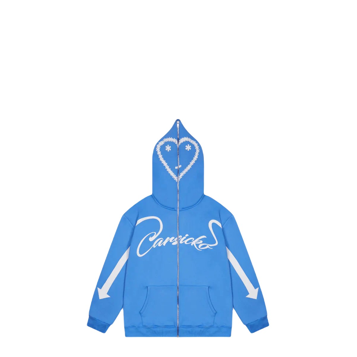 Carsicko Love Spread Zip Up Hoodie - University Blue