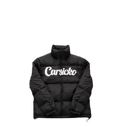 Carsicko Text Logo Puffer Jacket - Black