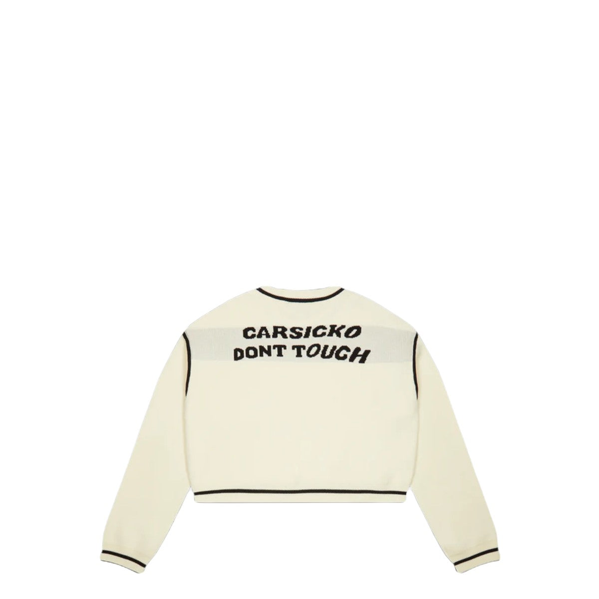 Carsicko Don't Touch Knit Sweater - White