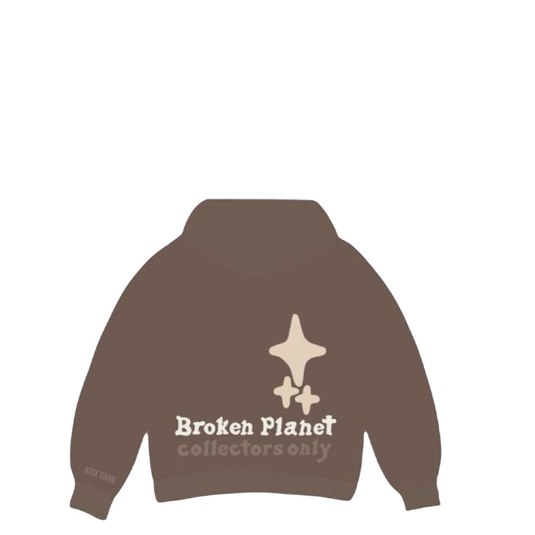 Broken Planet x Kick Game Hoodie - Fear Of The Unknown 'Granite Brown'