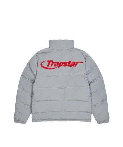 Trapstar Hyperdrive Puffer Jacket 2.0 - Grey/Red