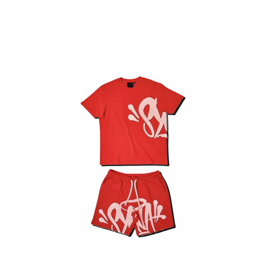 Synaworld T-Shirt and Short Set - Red