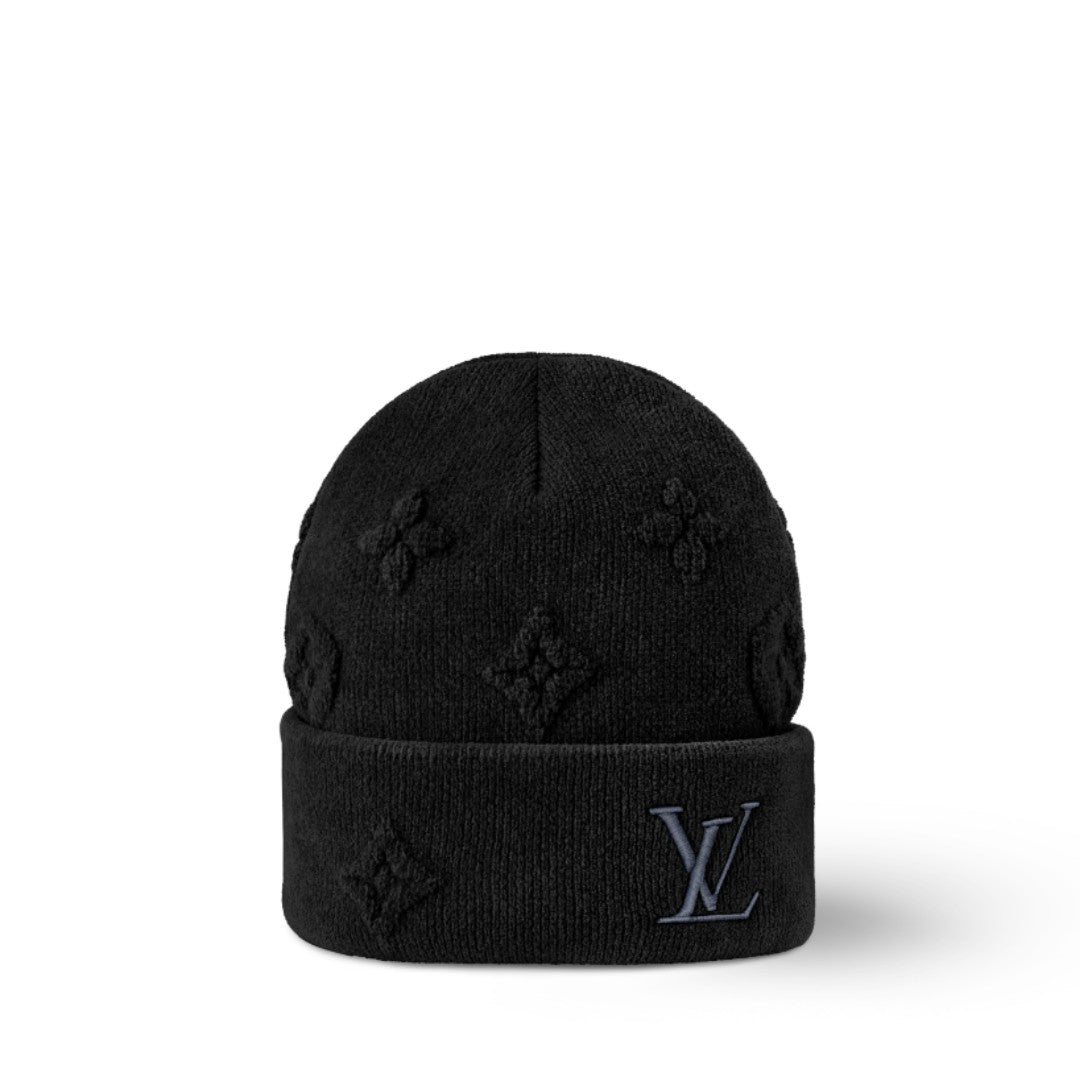 Louis Vuitton Crush Monogram Beanie - Black