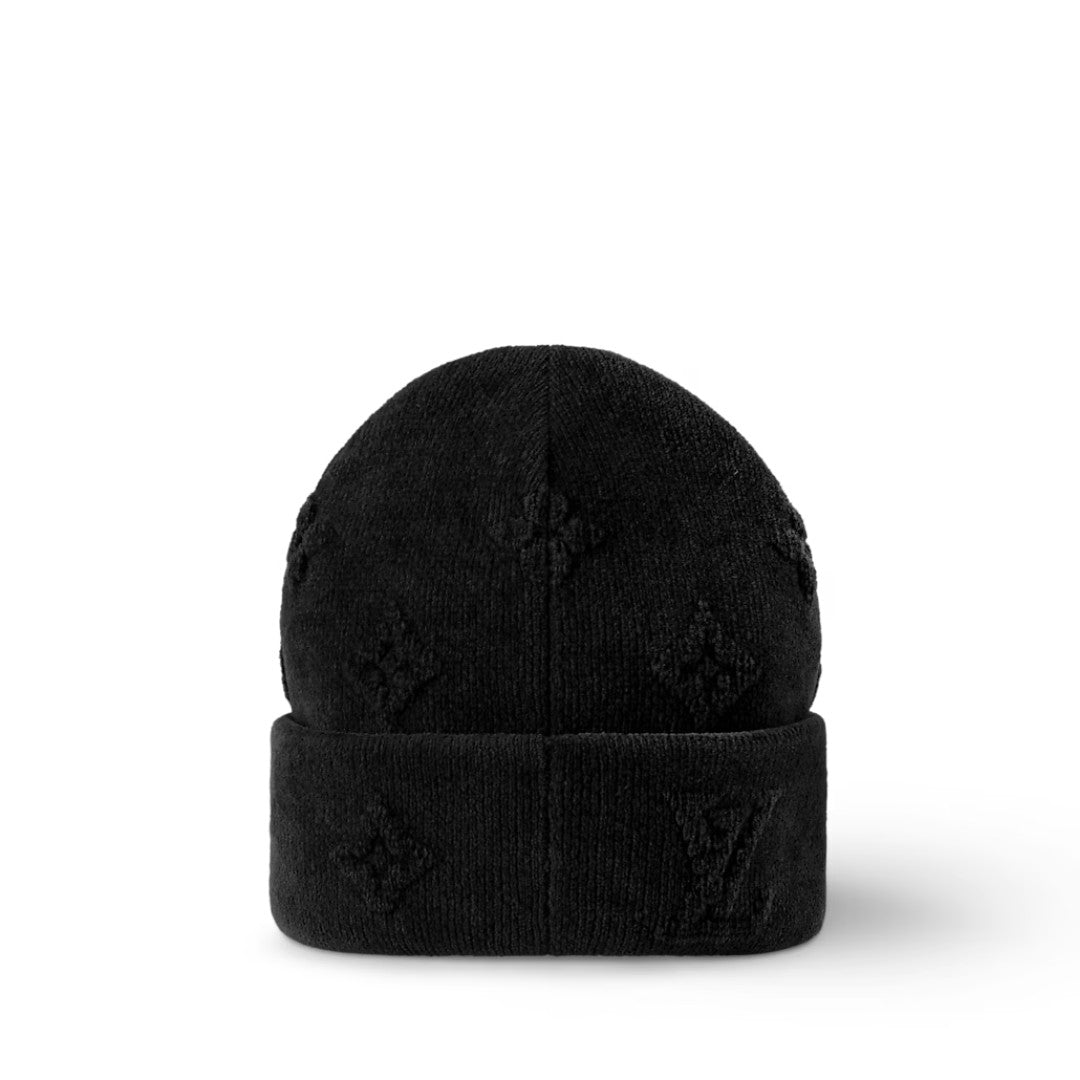 Louis Vuitton Crush Monogram Beanie - Black