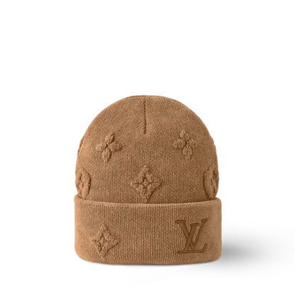 Louis Vuitton Crush Monogram Beanie - Camel