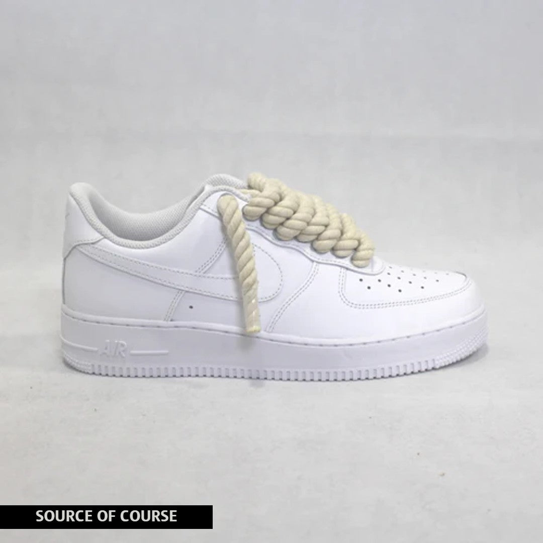 Rope Air Force 1 White - Natural/Beige