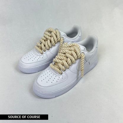 Rope Air Force 1 White - Natural/Beige