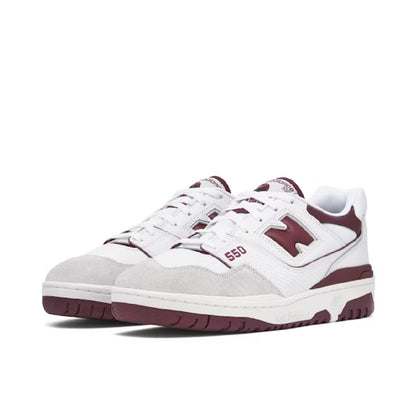 New Balance 550 - White/Burgundy