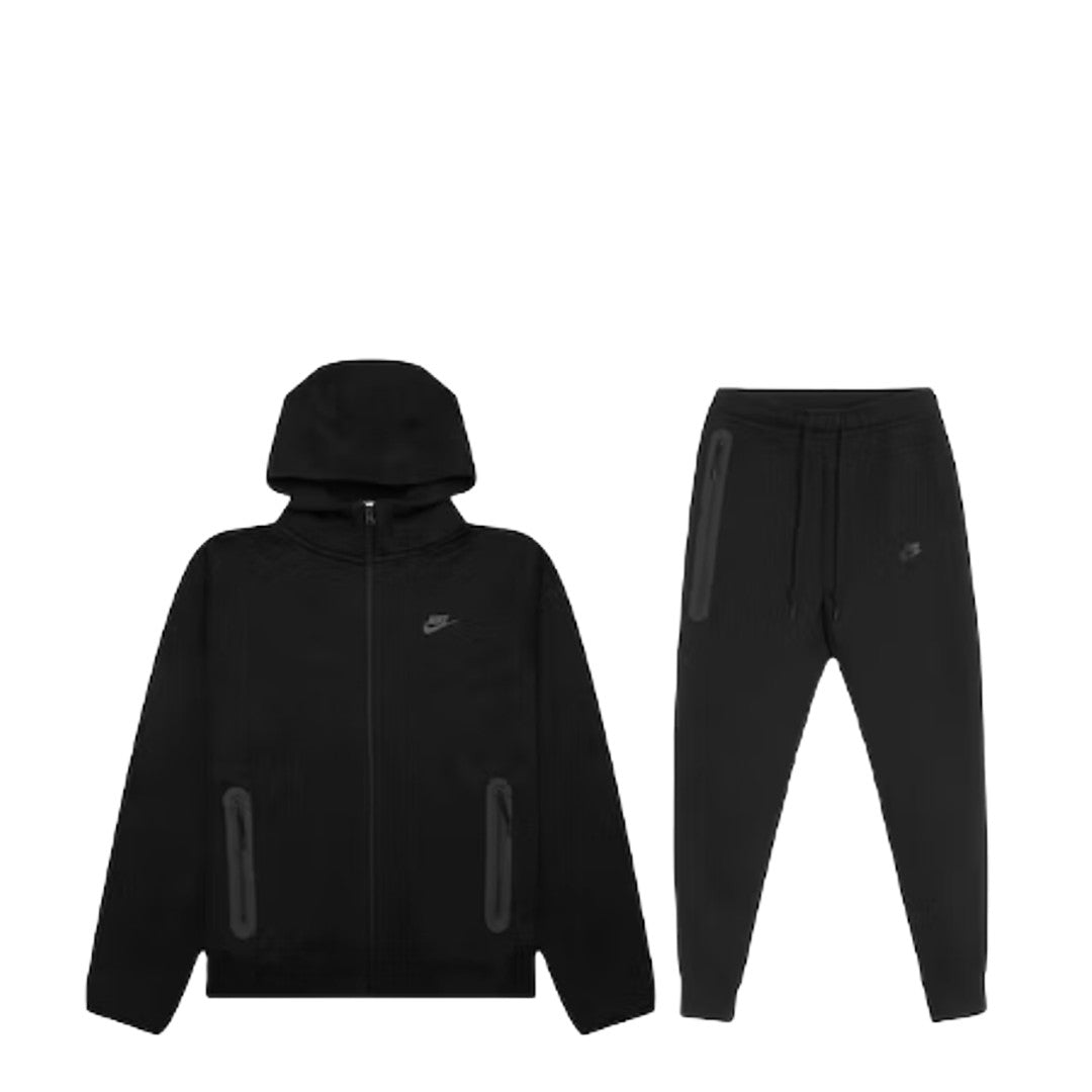 Nike Tech Fleece Tracksuit - Black (4TH GEN) – Source Of Course