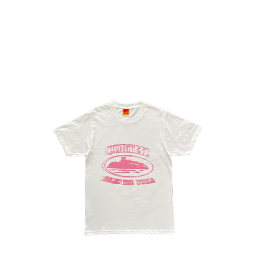 Corteiz Alcatraz Phantom T-Shirt - White/Pink