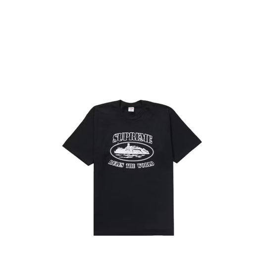 Corteiz x Supreme T-Shirt- BLACK