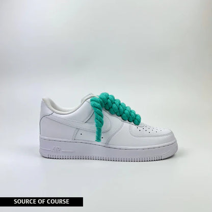 Rope Air Force 1 White - Teal