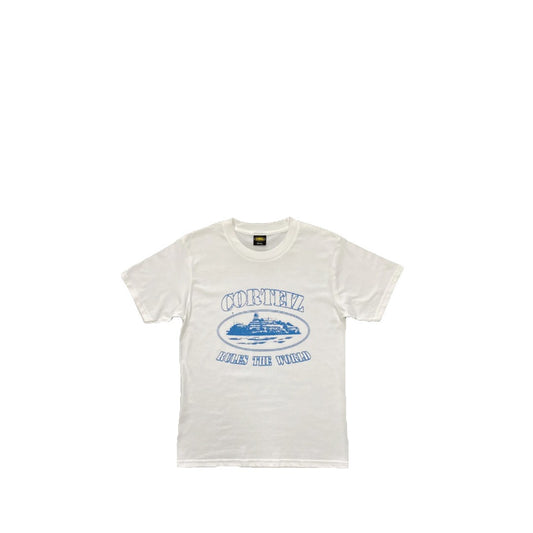 Corteiz Alcatraz T-Shirt - White/Blue