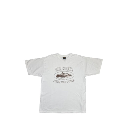 Corteiz Alcatraz T-Shirt - White/Brown