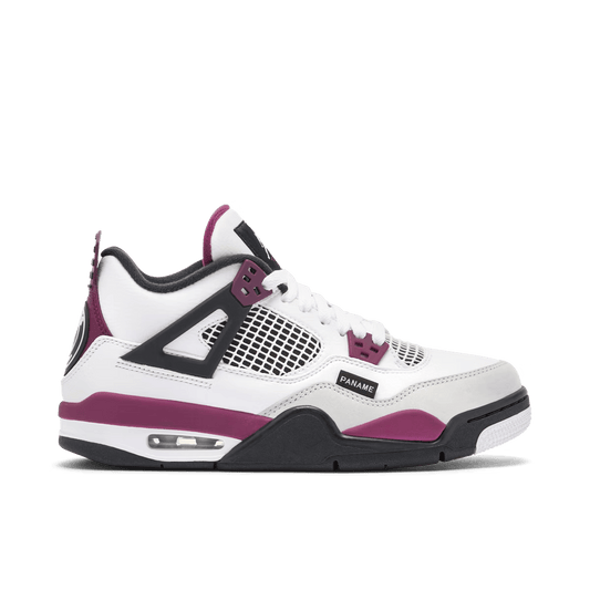 Jordan 4 Retro x PSG White Neutral Grey Bordeaux [ GS ]