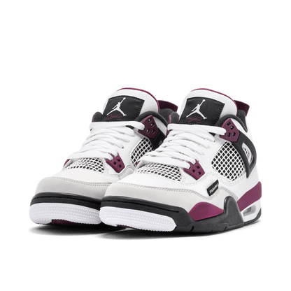 Jordan 4 Retro x PSG White Neutral Grey Bordeaux [ GS ]