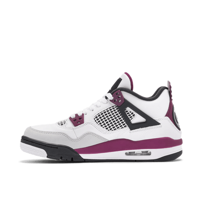 Jordan 4 Retro x PSG White Neutral Grey Bordeaux [ GS ]