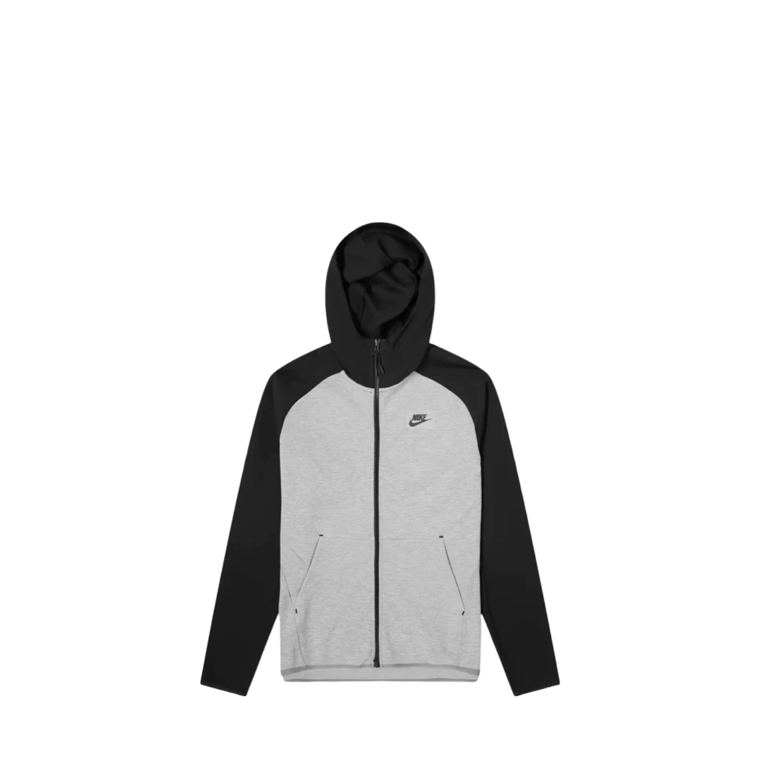 Nike Tech Fleece Hoodie - BLACK/GREY (2ND GEN)