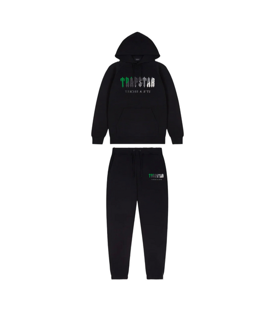 Trapstar Chenille Decoded Tracksuit - BLACK/GREEN