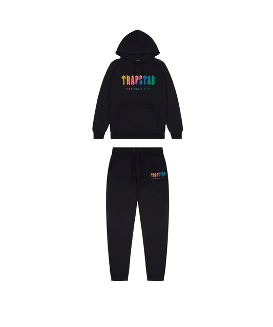 Trapstar Chenille Decoded Tracksuit - BLACK CANDY FLAVOURS