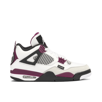 Jordan 4 Retro x PSG - White Neutral Grey Bordeaux