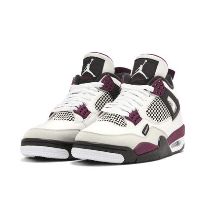 Jordan 4 Retro x PSG - White Neutral Grey Bordeaux